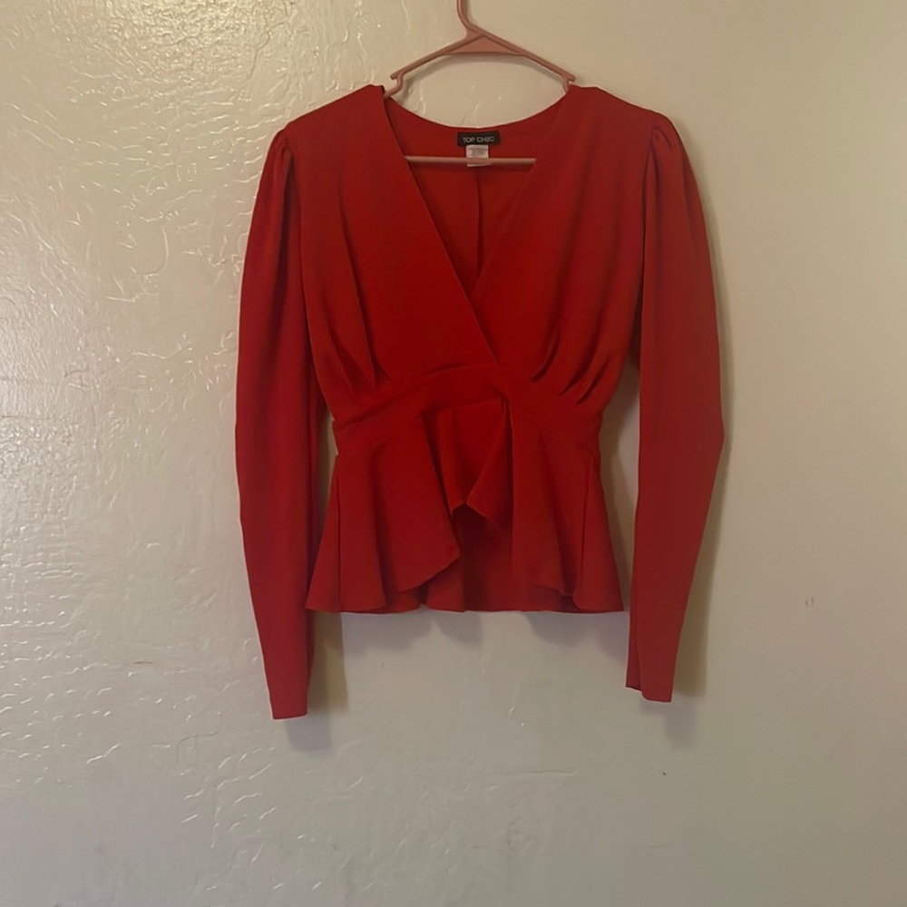 Red dress shirt